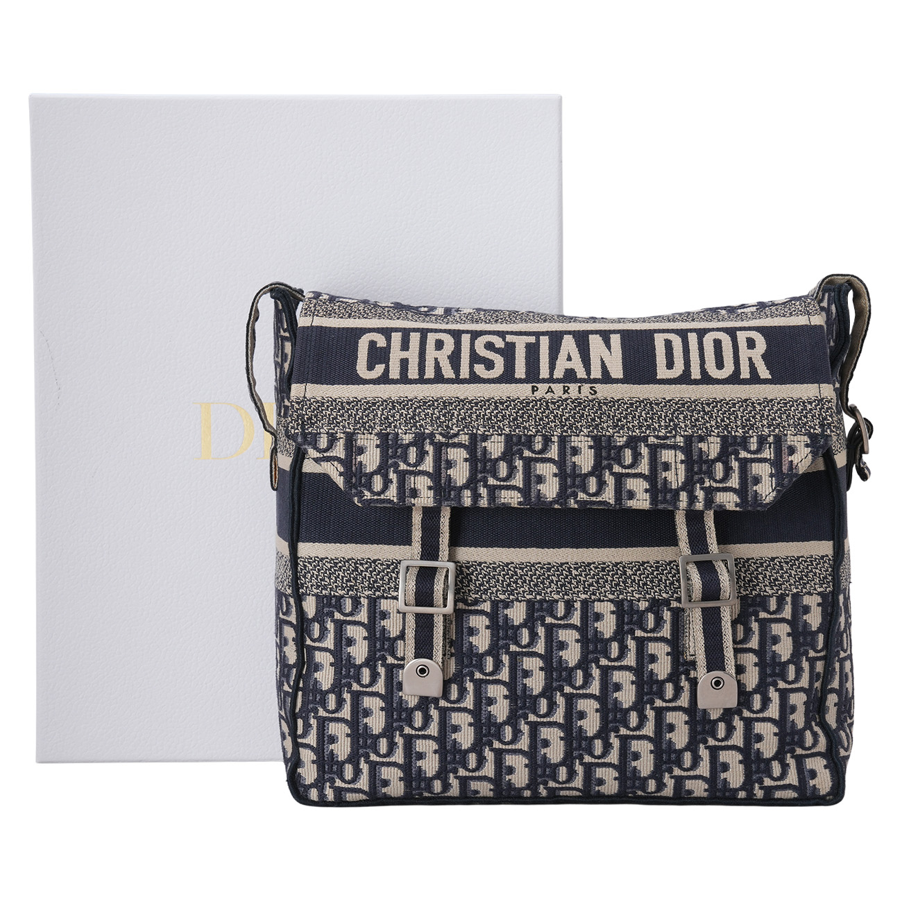 CHRISTIAN DIOR(USED)디올 오블리크 캠프 메신저백